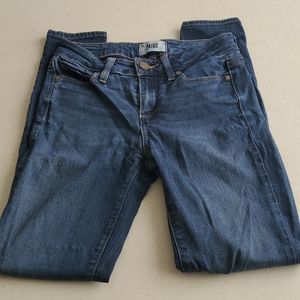 Paige Medium Wash Skinny Stretch Jeans